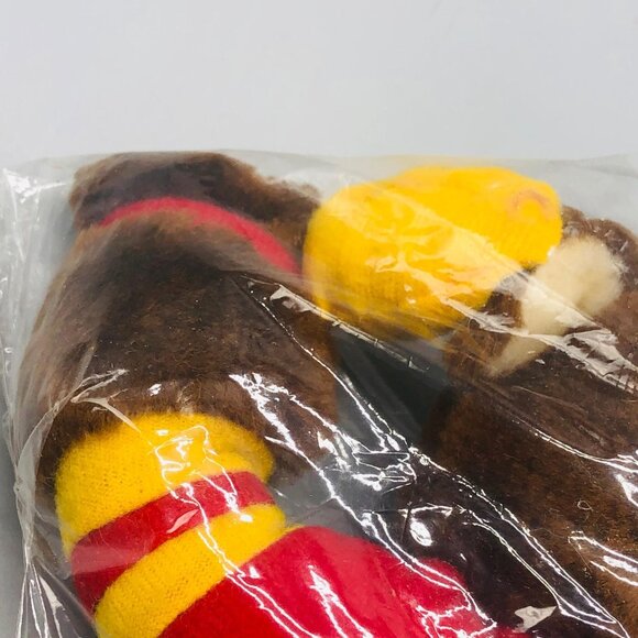 Jaisy Inc. stuffed teddy bear holding football height 10" length 7" READ - Picture 5 of 7